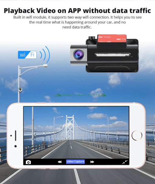3G dash cam pro Car DVR with Android GPS log camera WIFI